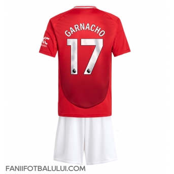 Manchester United Alejandro Garnacho #17 Echipament de Fotbal Replică 2024-25 Copii Acasa (+ Șorturi)